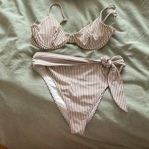 Abercrombie striped bikini
